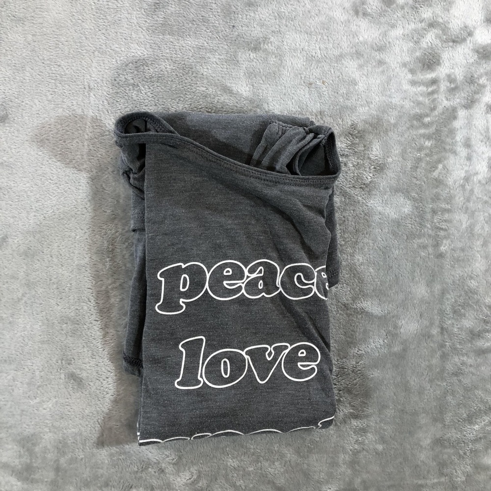 Nike Dri-FIT Tank Top Womens Medium Gray Peace Love Swoosh Open Back BV4371-010 - Picture 12 of 13